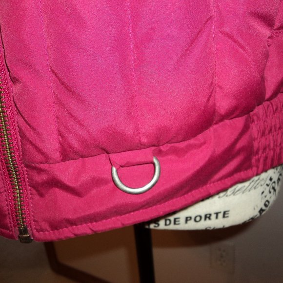 Glacier's Edge Women's Large Vest Red Raspberry Down Feathers Zipper Puffy - Picture 8 of 10